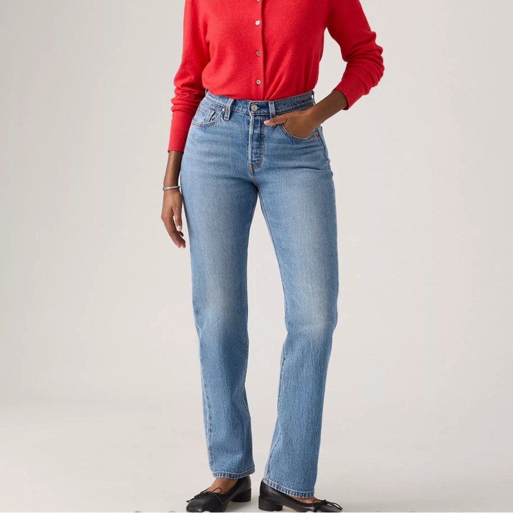 LEVI'S 501 CURVE HIGH-RISE STRAIGHT-LEG JEANS